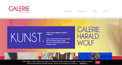 Desktop Screenshot of galerie-wolf.de