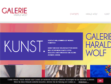 Tablet Screenshot of galerie-wolf.de